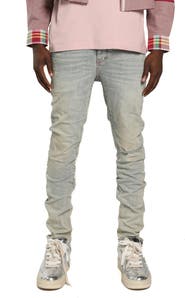 PURPLE BRAND Granita Rip & Repair Skinny Jeans