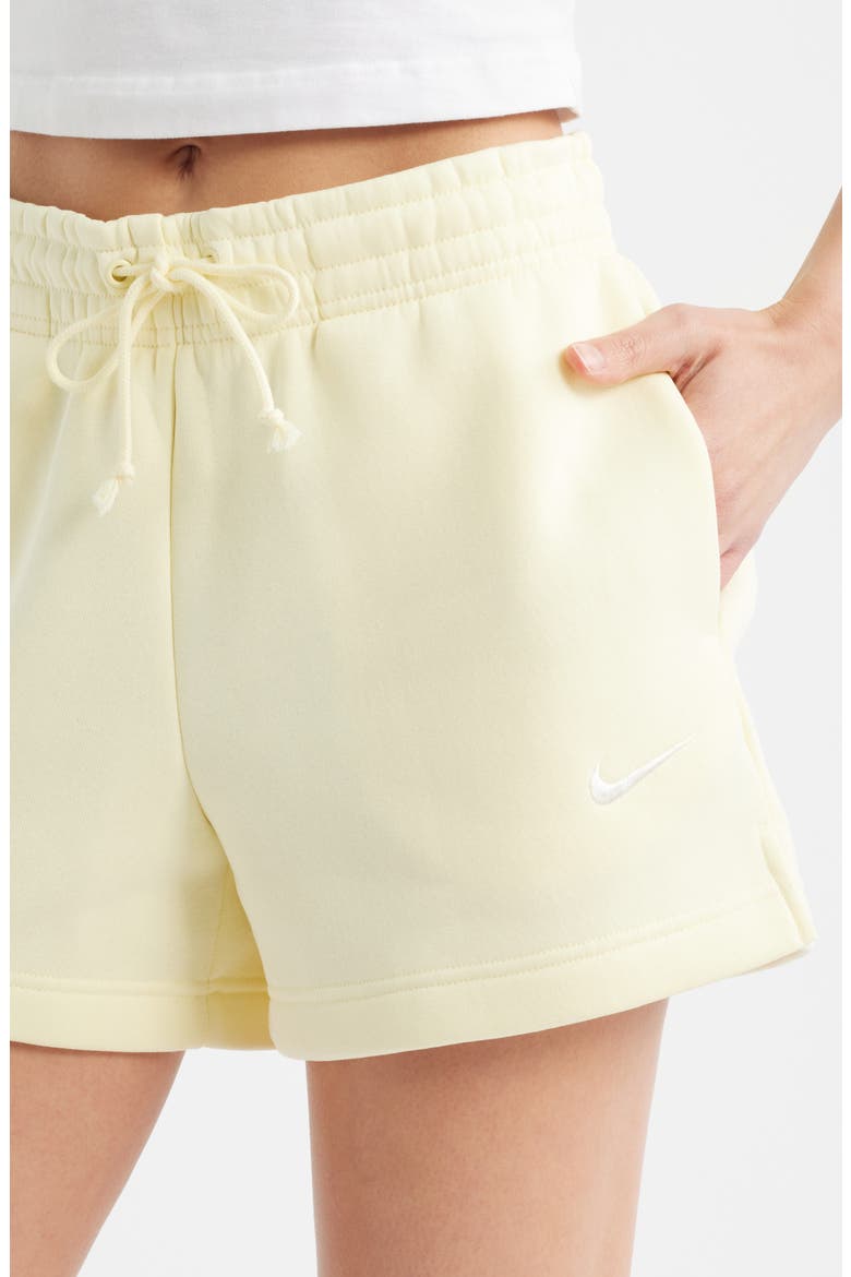 Sportswear Phoenix Fleece Mid-Rise 4-Inch Shorts, Alternate, color, 744 ALBSTR/SAIL