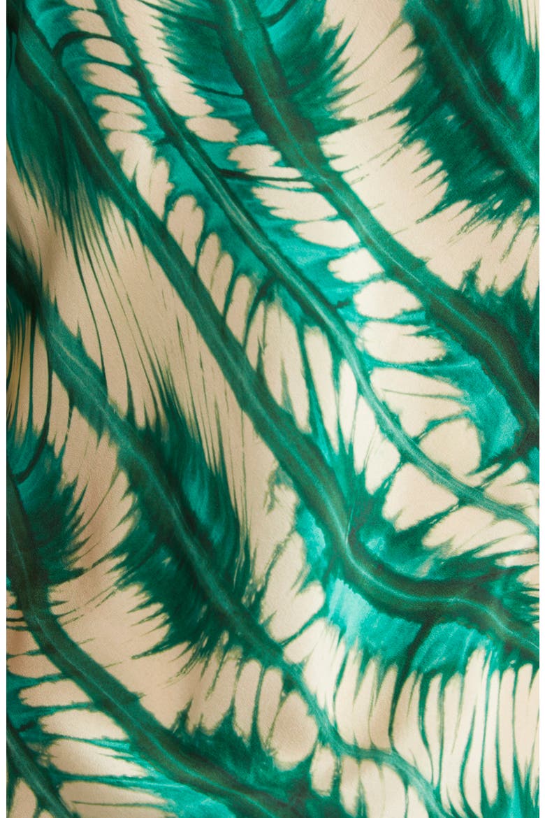 Ines Puff Sleeve Silk Maxi Dress, Alternate, color, ACACIA
