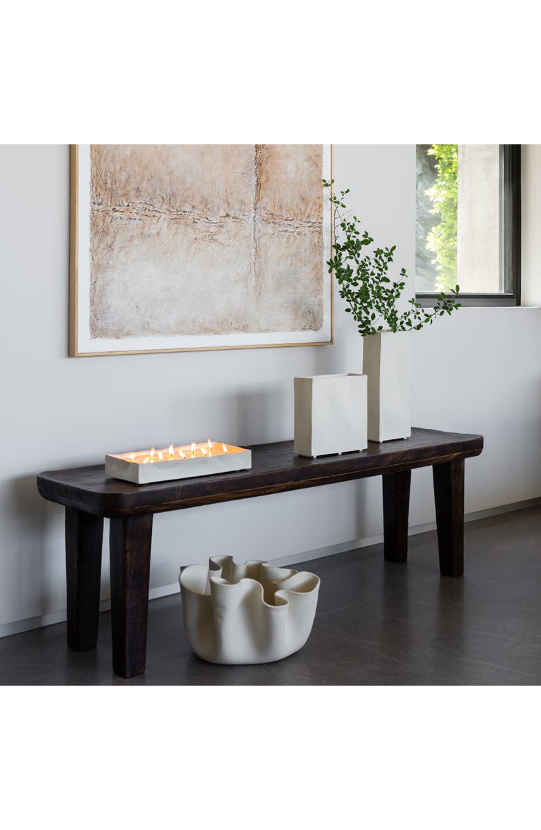 Dumae Rue Wide Vase, Alternate, color, Raw Noir