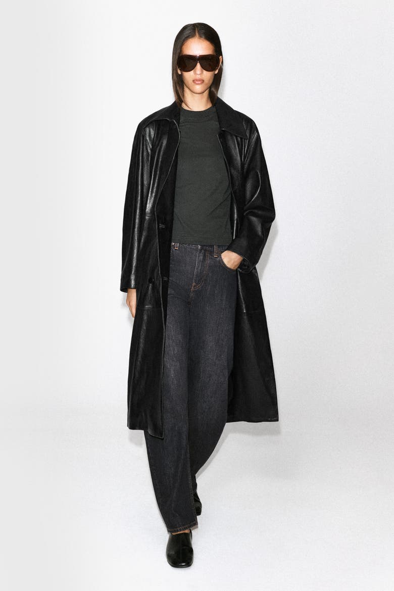 Brushed-Cotton Shirt, Alternate, color, BLACK