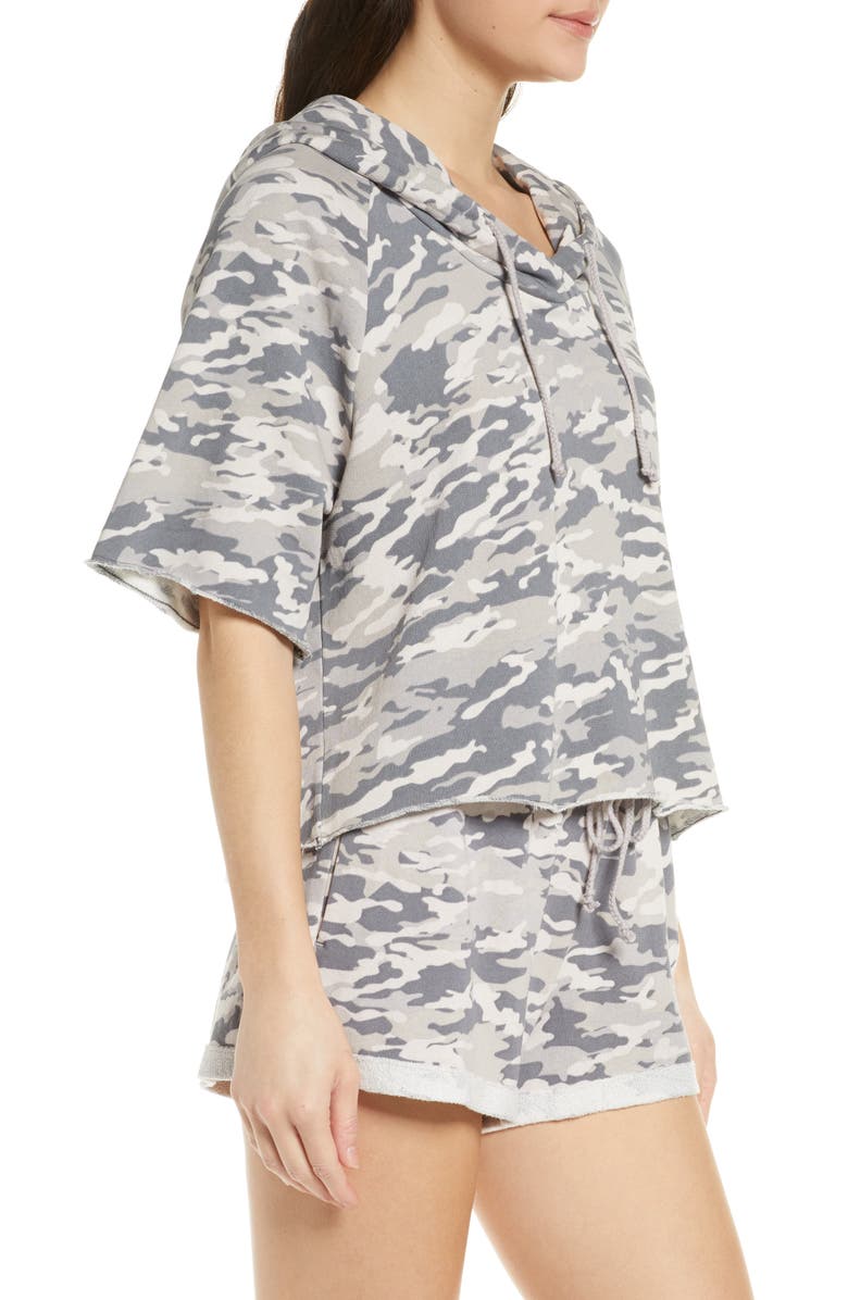 Honeydew Intimates Mornin Gear Cutoff Hoodie, Alternate, color, 