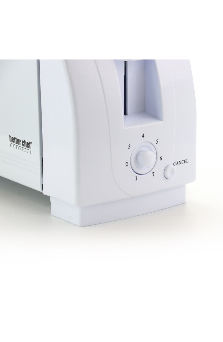 Better Chef Two Slice Wide Slot Toaster, Alternate, color, White