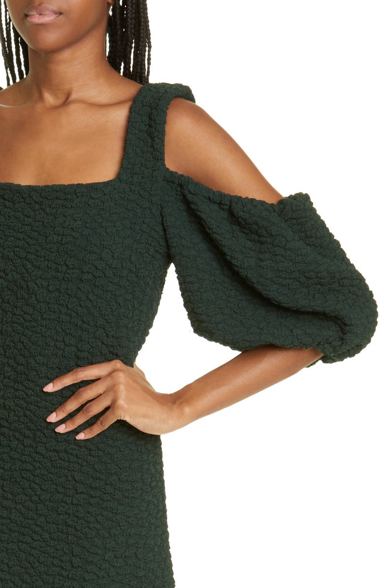 Stine Goya Niko Textured Cold-Shoulder Dress, Alternate, color, 4091 Fanfare