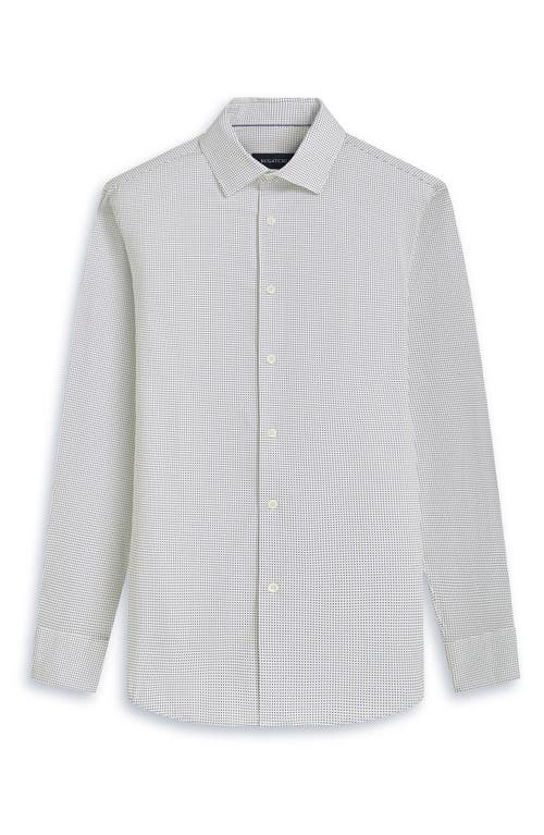 BUGATCHI BUGATCHI JAMES OOOHCOTTON® PIN DOT PRINT BUTTON-UP SHIRT