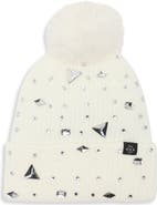 Nanette Lepore Crystal Snowflake Pom Beanie