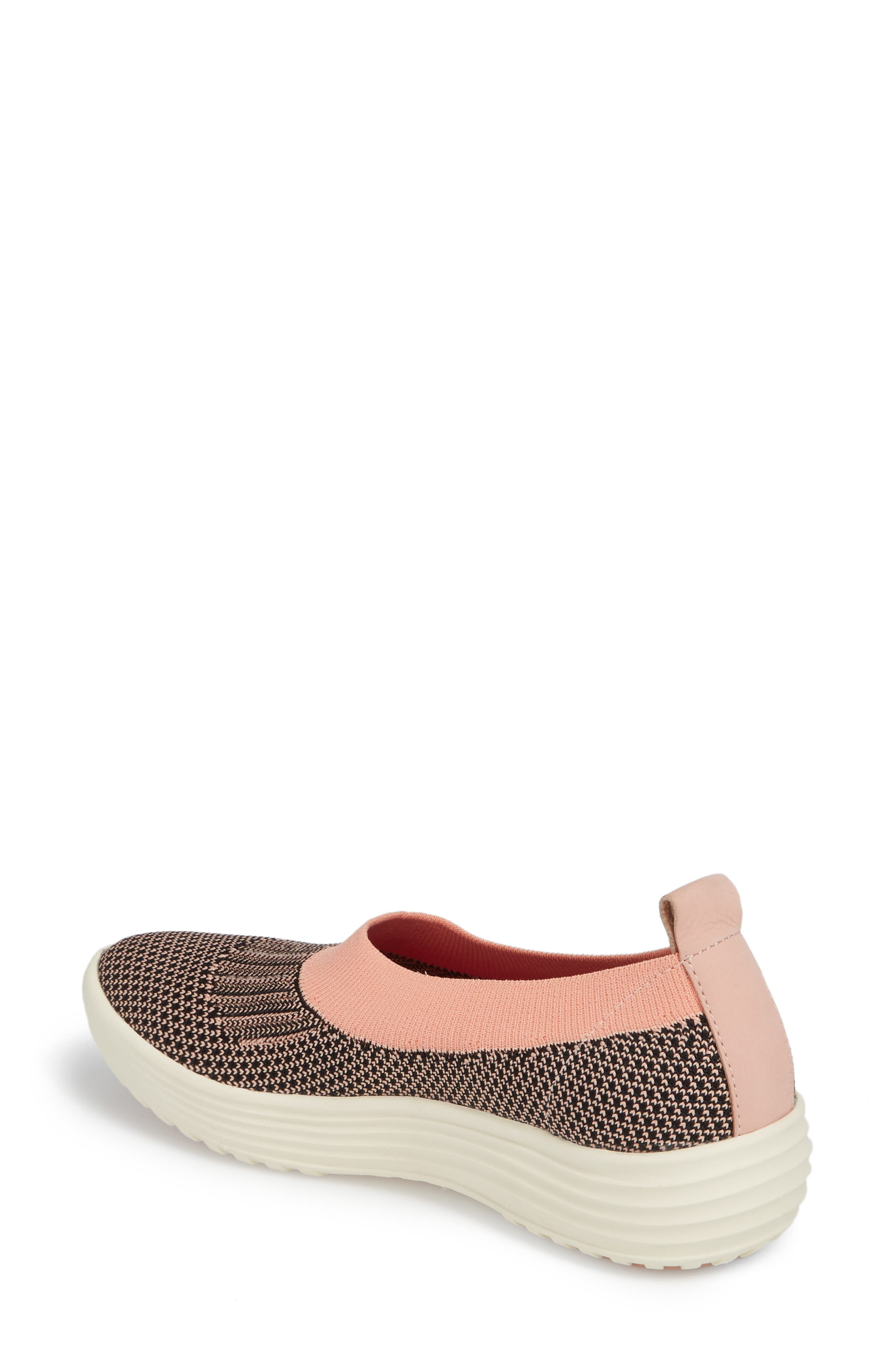 Merigold Slip-On Sock Fit Sneaker, Alternate, color, PINK/ BLACK KNIT FABRIC