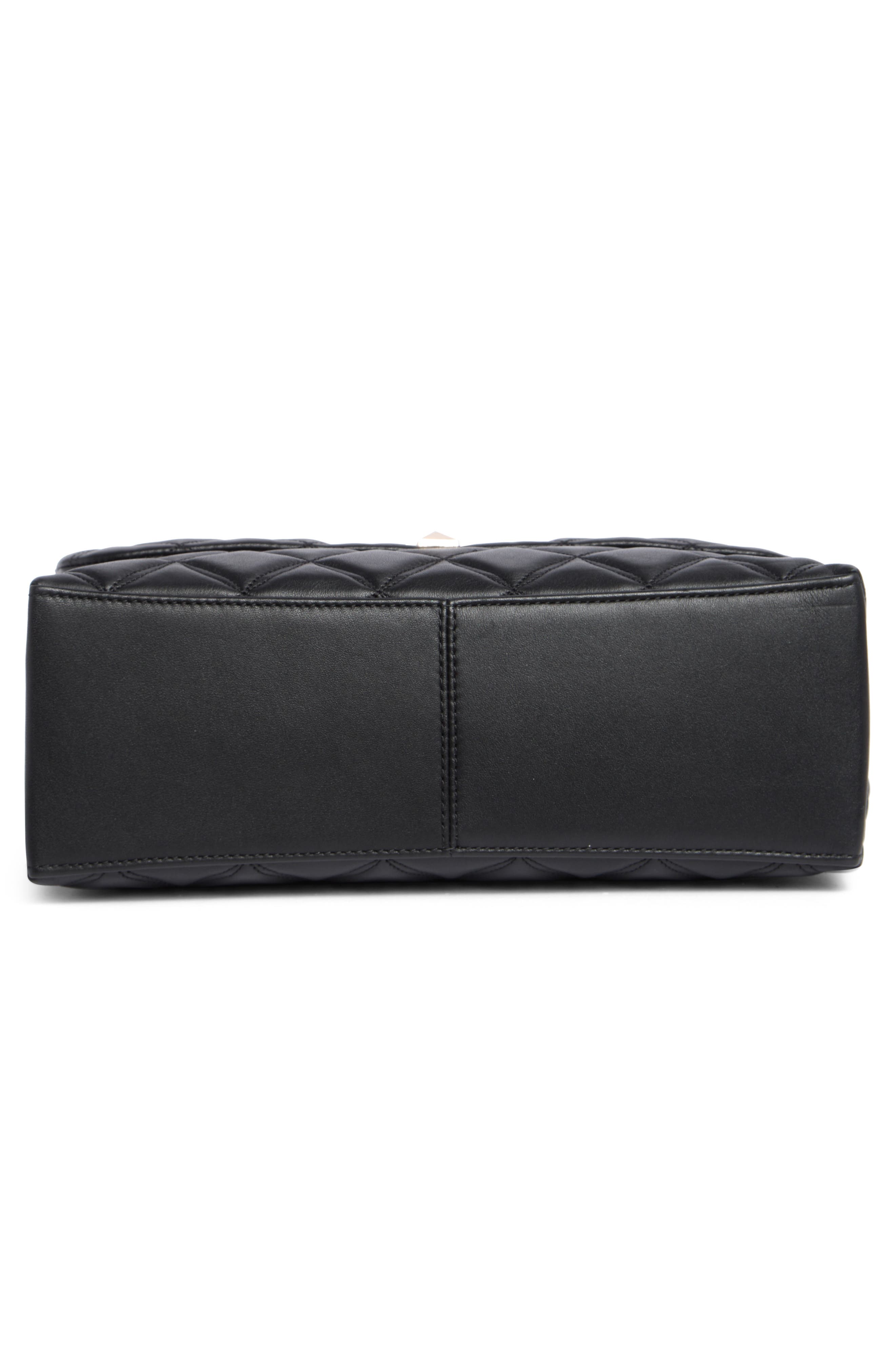 Kate Spade New York medium flap leather shoulder bag, Alternate, color, 