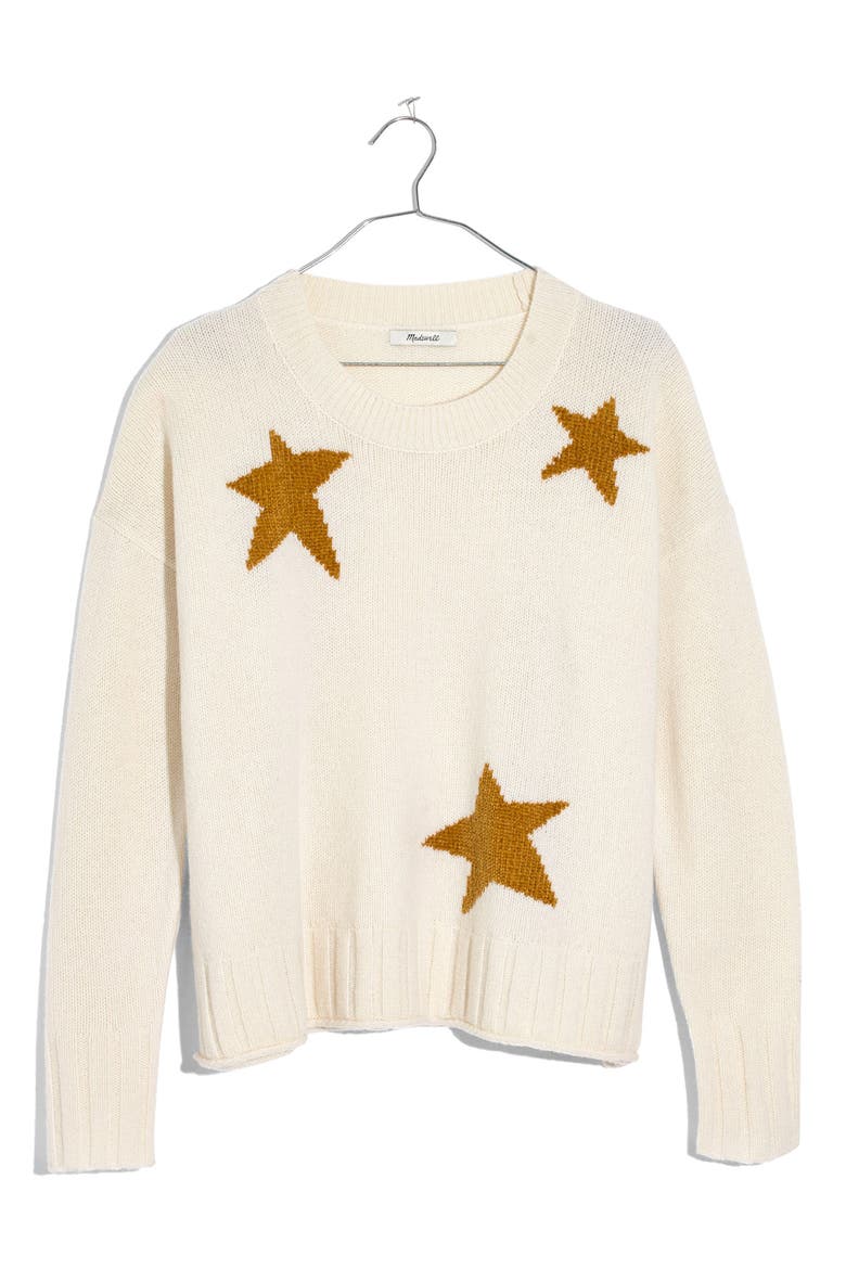 Merino Star Sweater, Alternate, color, ANTIQUE CREAM