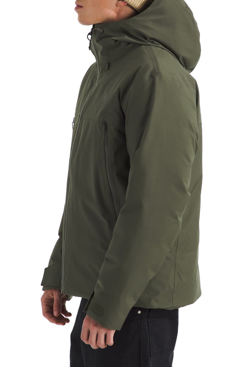 The North Face Mountain Range Waterproof Down Jacket, Alternate, color, New Taupe Green