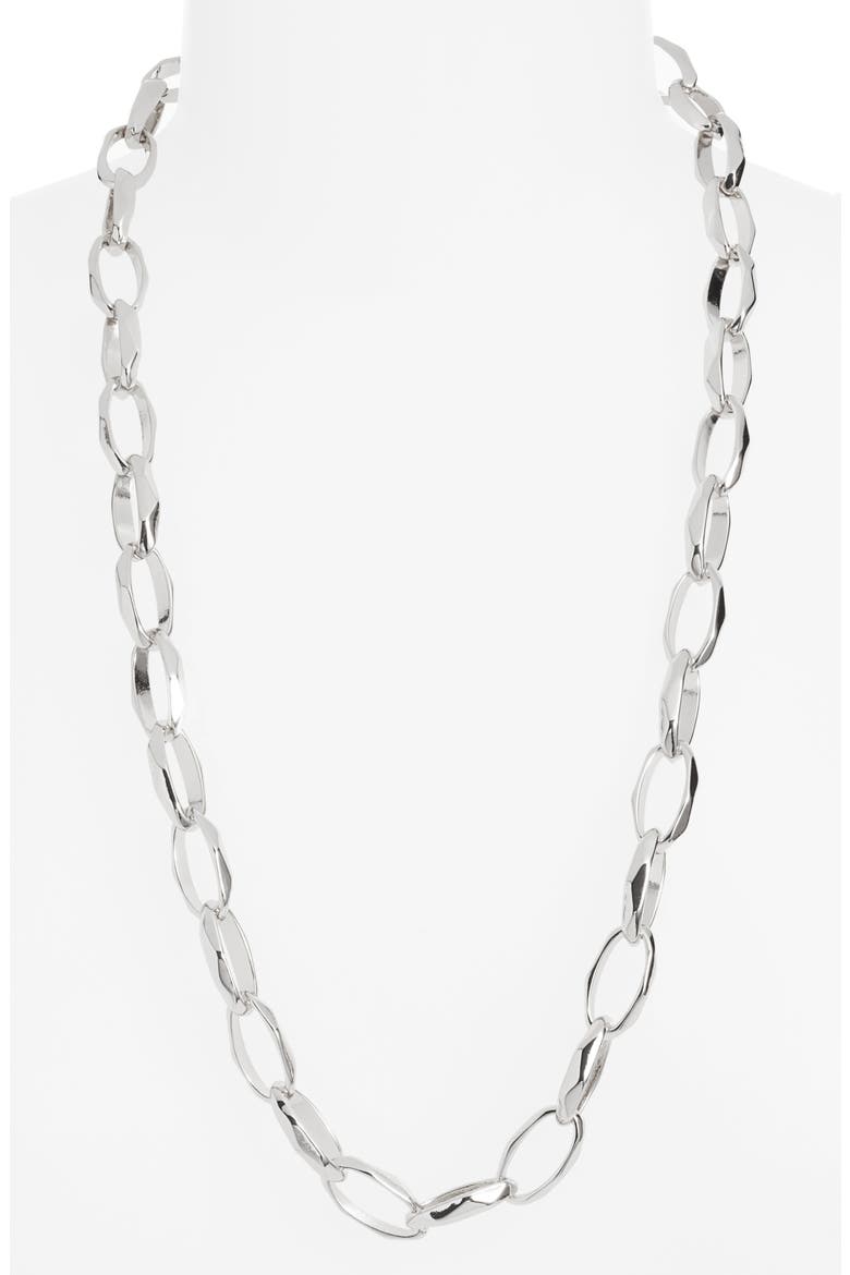 Open Link Necklace, Alternate, color, SILVER