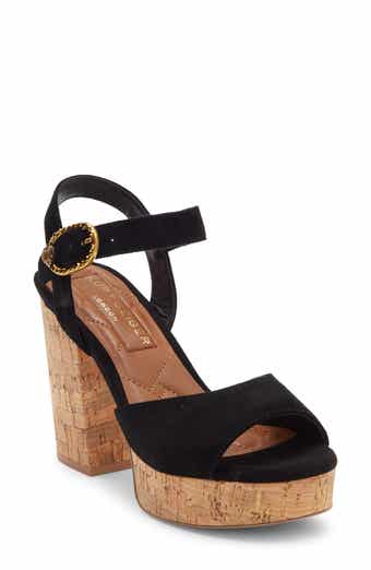 Kurt Geiger London Mayfair Cork Block Heel Platform Sandal