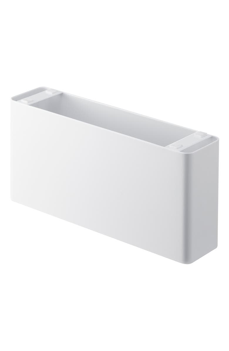 Yamazaki Utensil and Slim Cutting Mat Holder, Alternate, color, White