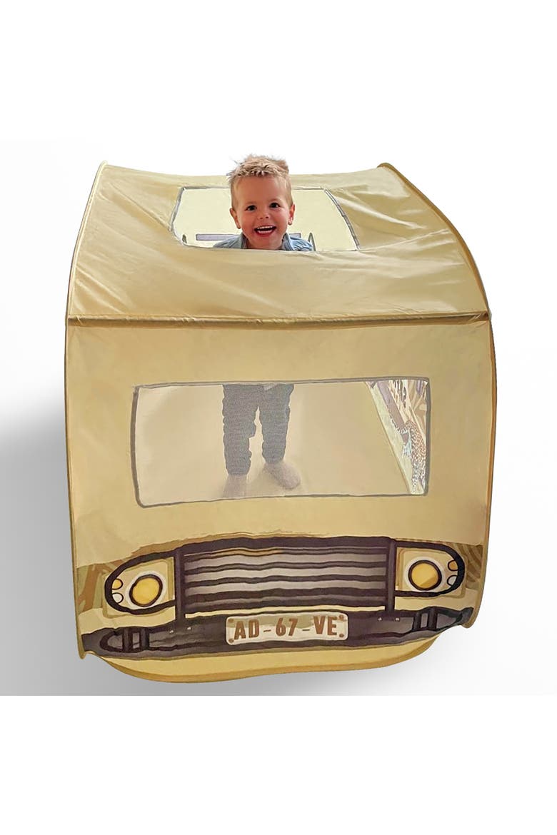 Safari Truck Tent Pop up Playhouse, Wildlife Animal, 3+, Alternate, color, Multicolored