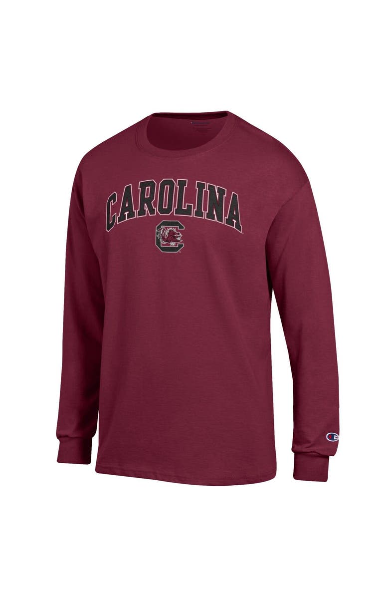 Champion Men
s Champion  Garnet South Carolina Gamecocks Arch Over Logo Long Sleeve T-Shirt, Alternate, color, 
