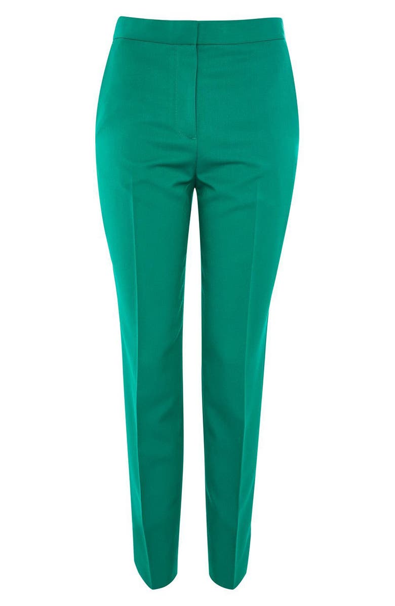 Topshop Tailored Cigarette Trousers, Alternate, color,