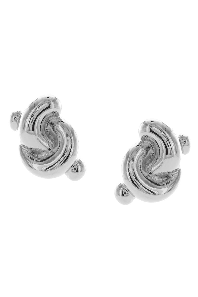 Nadia Knot Earrings, Main, color, SILVER