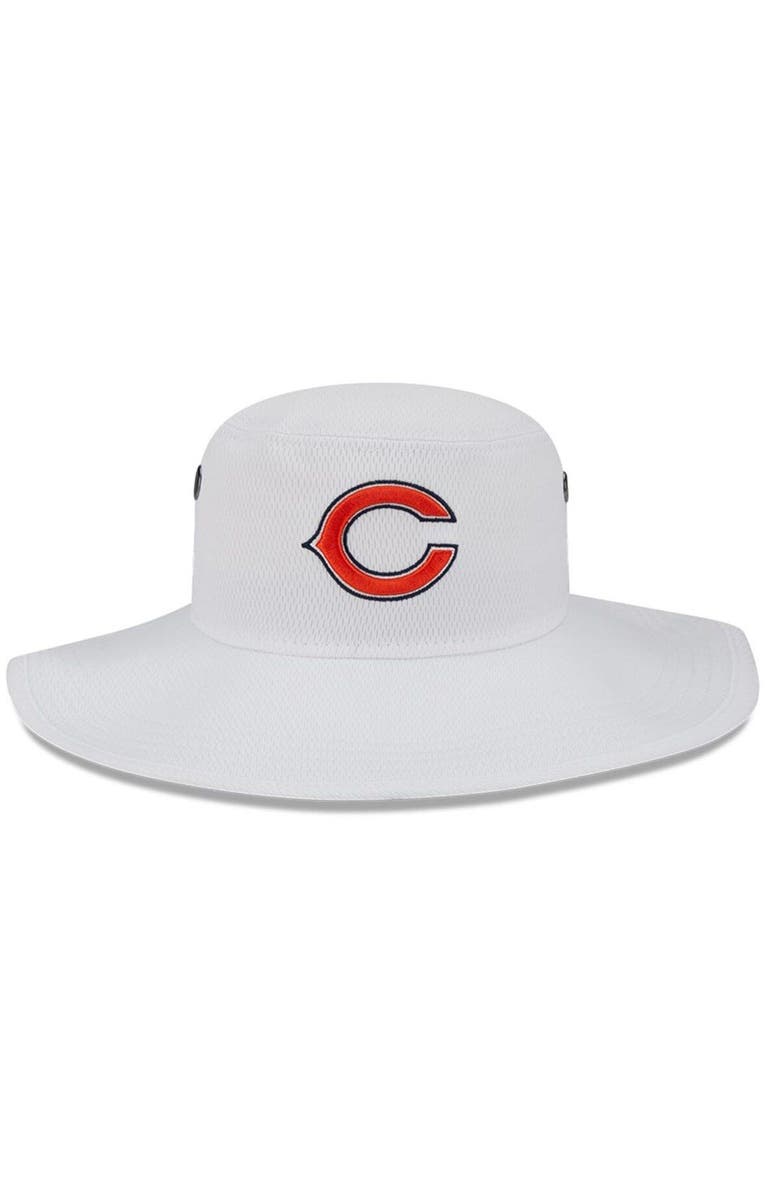 New Era Men's New Era White Chicago Bears 2023 NFL Training Camp Primary Logo Panama Bucket Hat, Alternate, color,