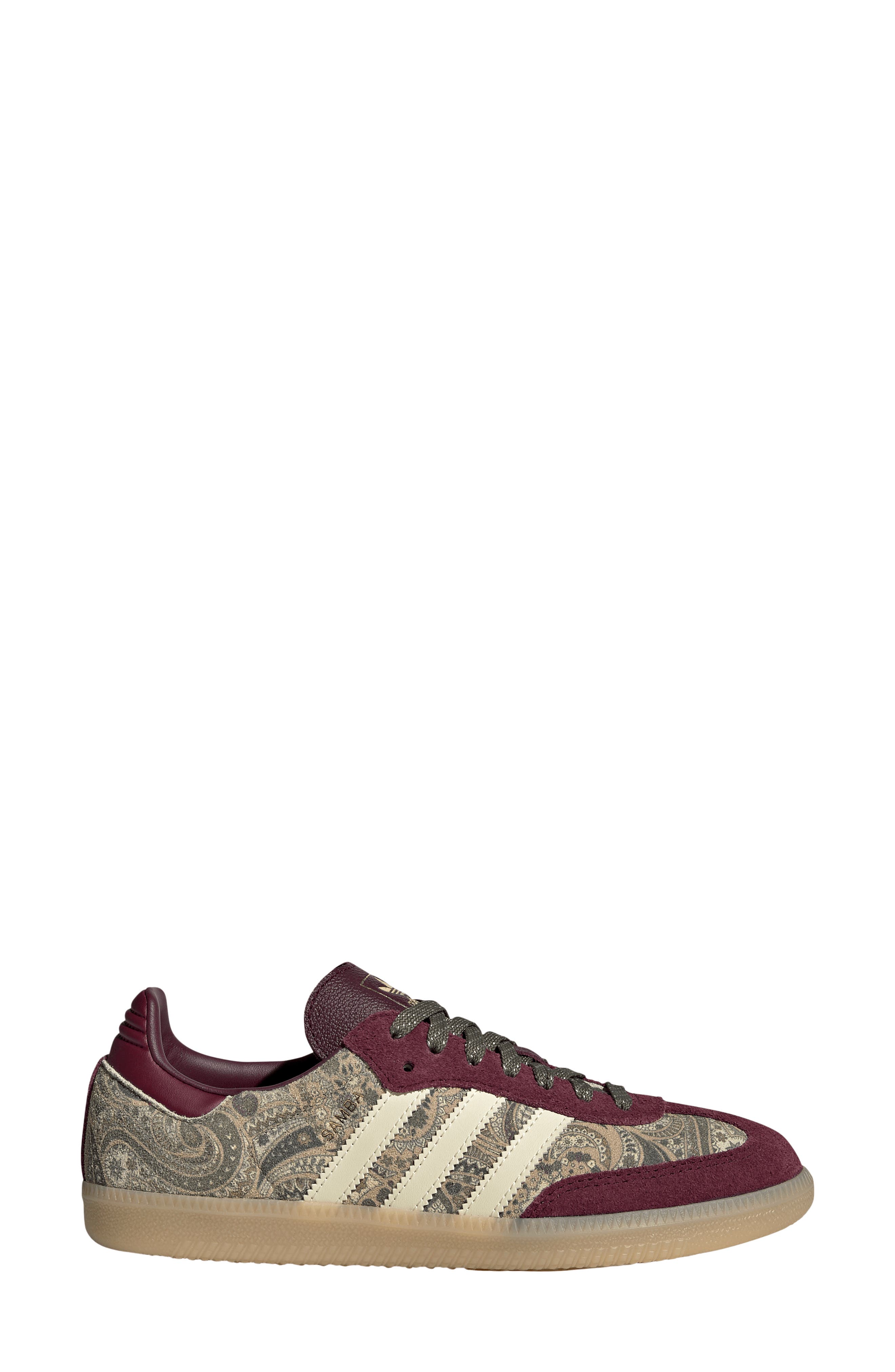 x Liberty London Samba Sneaker, Alternate, color, MAROON/VANILLA/OLIVE
