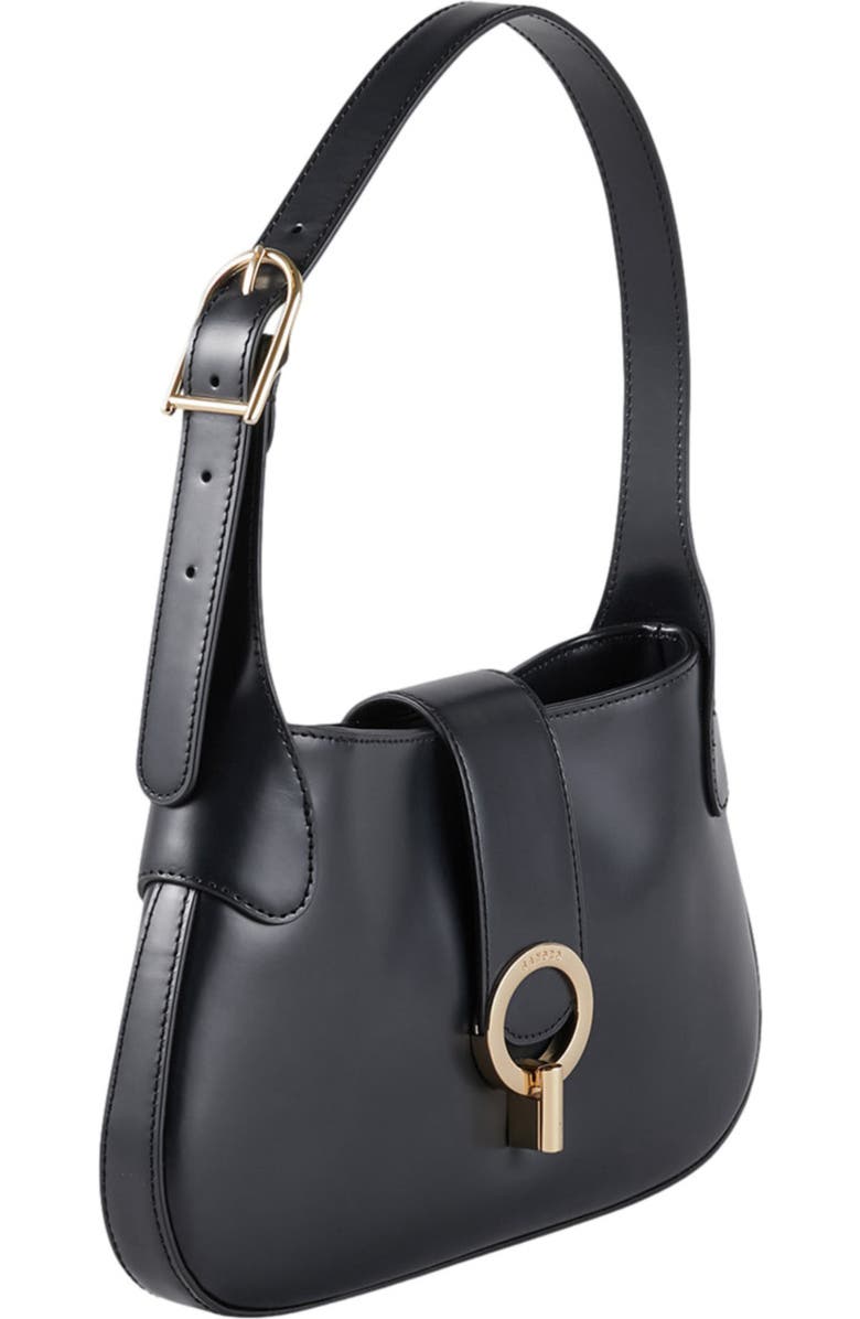 SANDRO Janet bag in certified leather, Alternate, color, Black