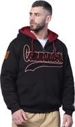 STARTER Men's Starter Black Washington Commanders Big Shot Full-Zip Double Hoodie