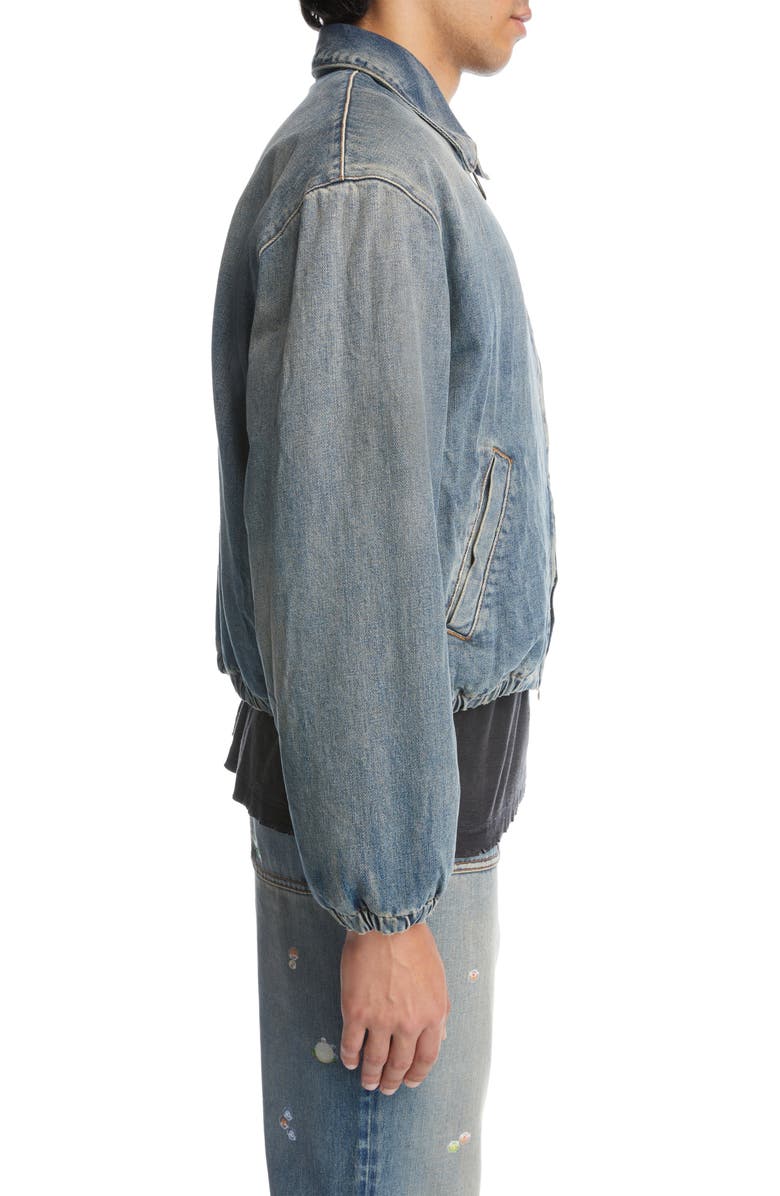 Acne Studios Denim Bomber Jacket, Alternate, color, 