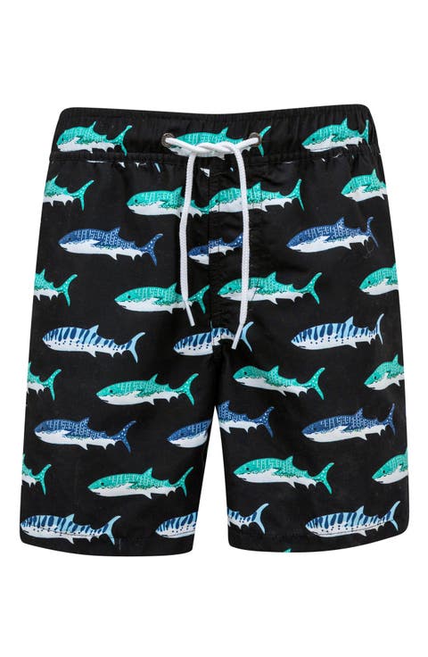 Shark Swim Trunks (Toddler, Little Boy & Big Boy)