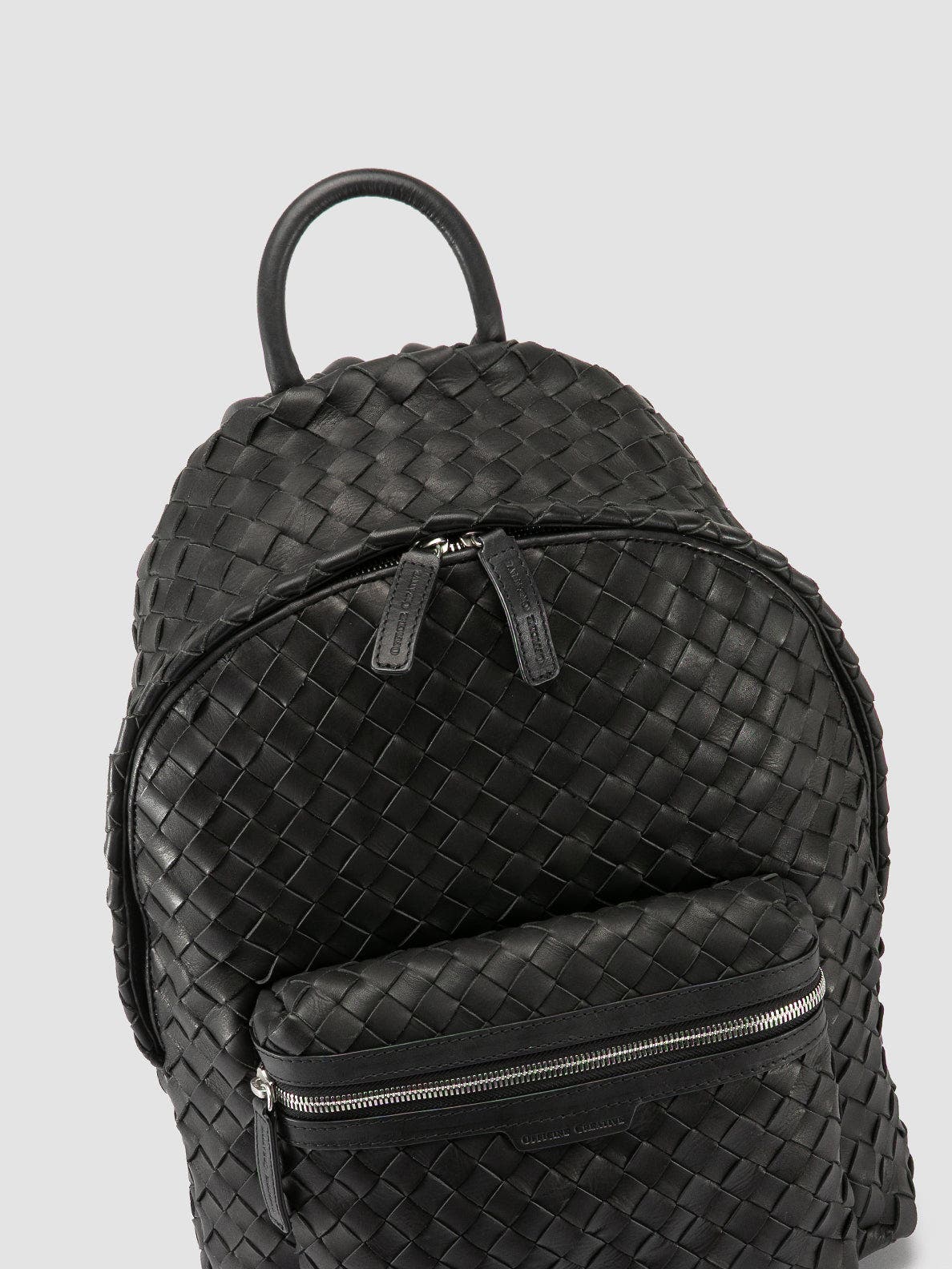 Officine Creative Armor 04 Woven Backpack, Alternate, color, Black