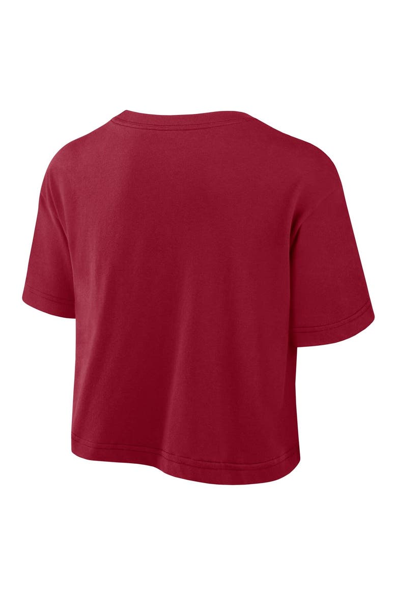 Women's Nike Cardinal Stanford Cardinal Athletic Prep Arch Performance Cropped T-Shirt, Alternate, color, Cardinal