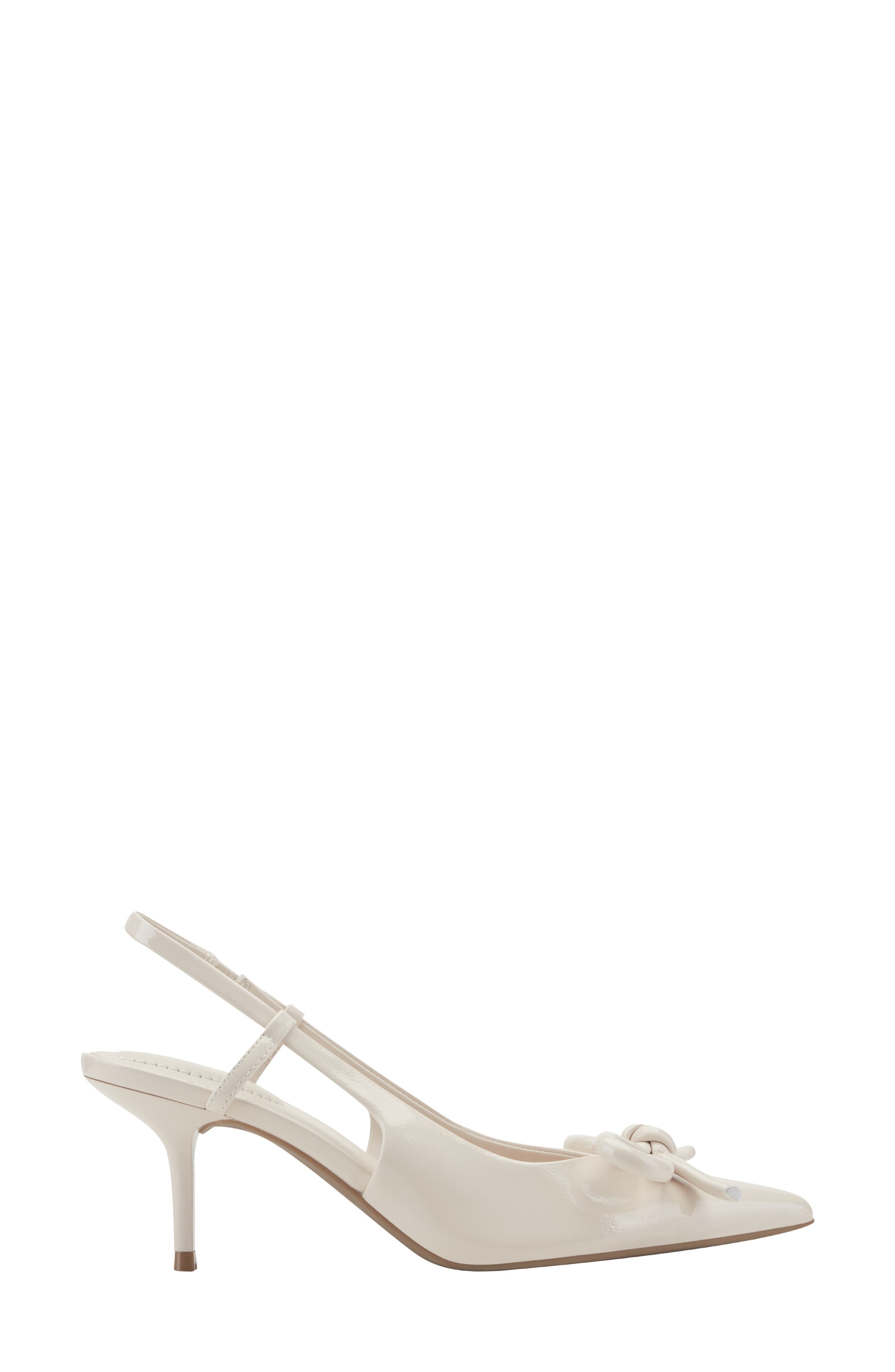 Margla Faux Leather Slingback Pump, Alternate, color, IVORY