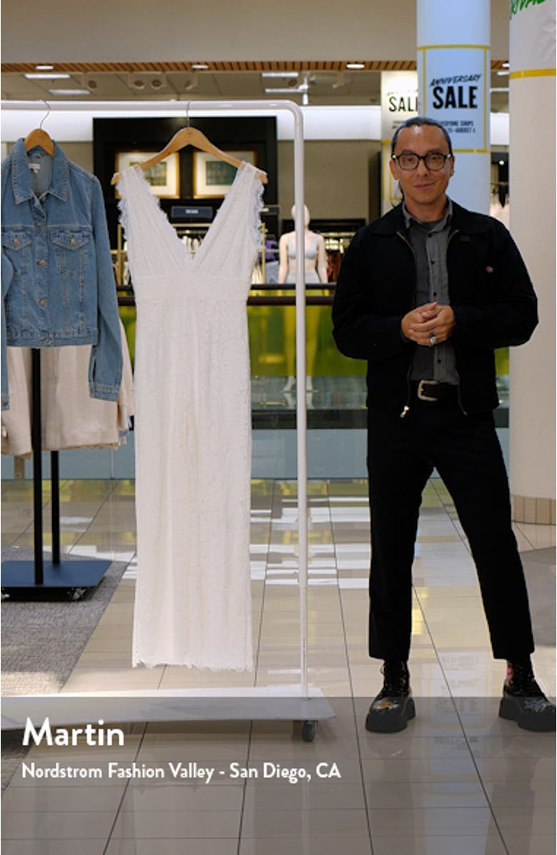 Eloise Cotton Blend Lace Jumpsuit, sales video thumbnail