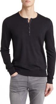 John Varvatos Eren Merino Wool Blend Henley
