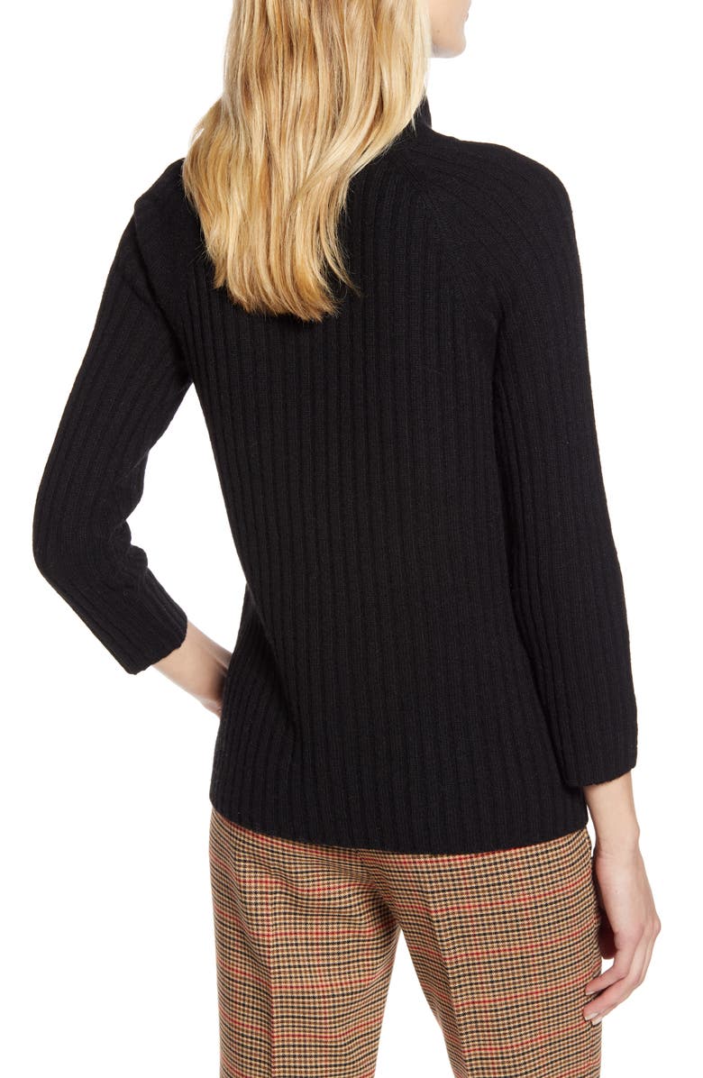 Halogen<sup>®</sup> x Atlantic-Pacific Button Detail Turtleneck Sweater, Alternate, color, 