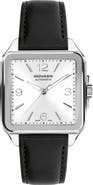 Movado The Heritage 1917 Leather Strap Watch, 35mm x 45.2mm