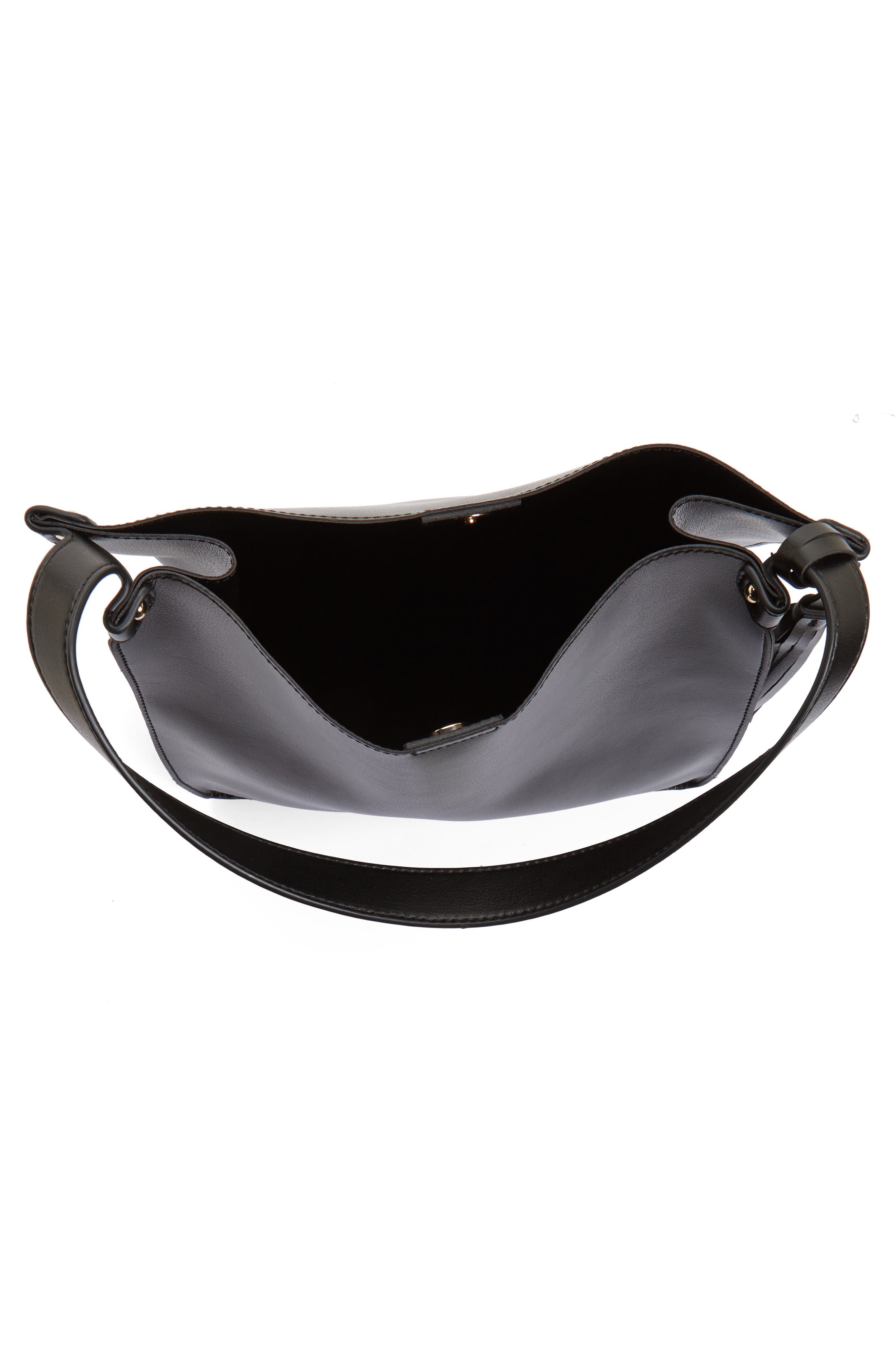 Sole Society Karlie Faux Leather Bucket Bag, Alternate, color, 