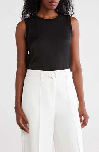 DKNY Mixed Media Sleeveless Sweater