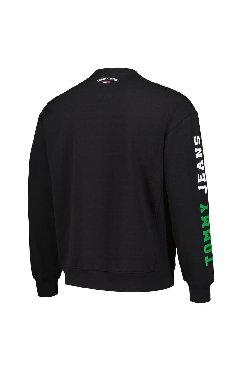 TOMMY JEANS Men's Tommy Jeans Black Boston Celtics Henry Pullover Sweatshirt, Alternate, color,