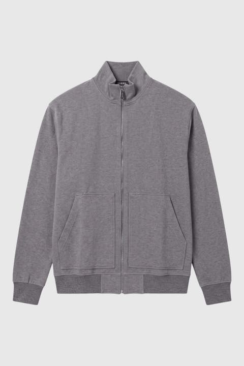 Men's Regular-fit Full-zip Fleece Track Jacket