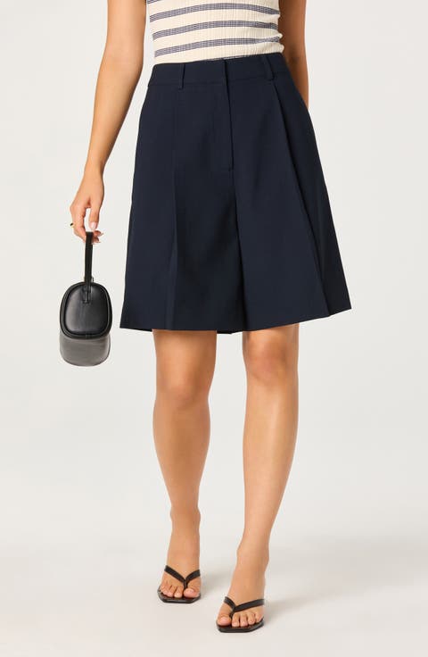 Quillie Pleated Bermuda Shorts