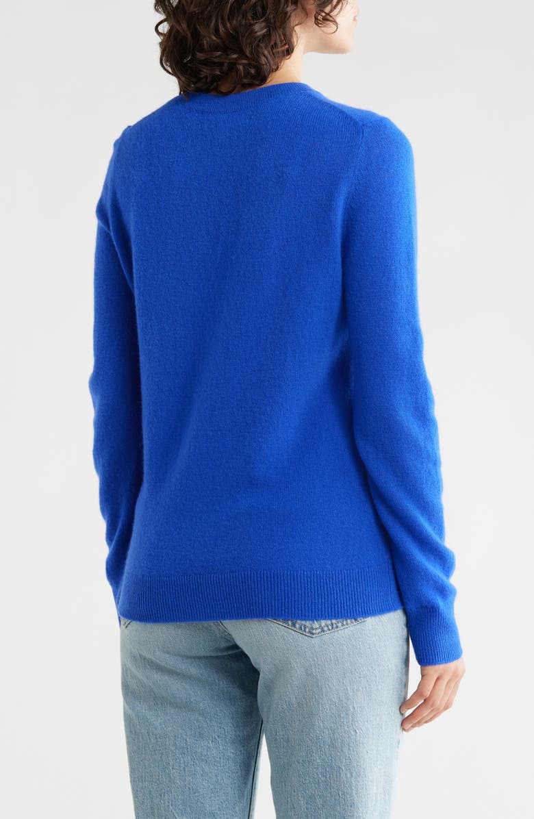 Nordstrom Cashmere Crewneck Sweater, Alternate, color, Blue Surf