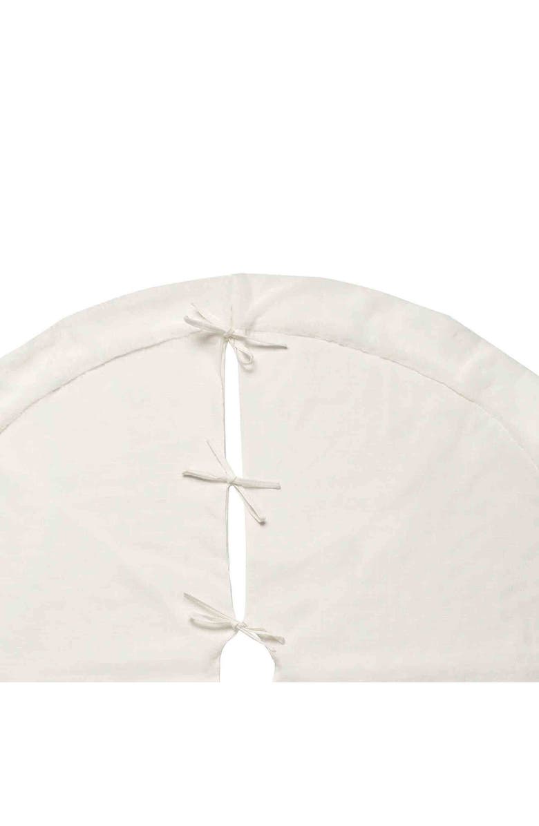 C&F Home Sparkling Champagne Snowflakes 100% Polyester Christmas Tree Skirt 54", Alternate, color, Gold