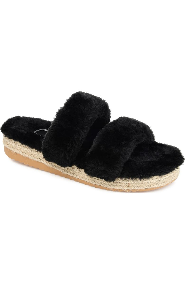 Journee Collection JOURNEE Relaxx Faux Fur Slipper, Main, color,