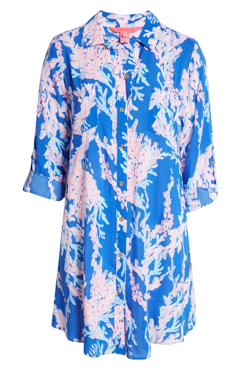 Lilly Pulitzer<sup>®</sup> Natalie Cover-Up Shirtdress, Alternate, color,