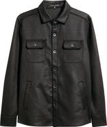 Robert Barakett Andreas Faux Suede Overshirt