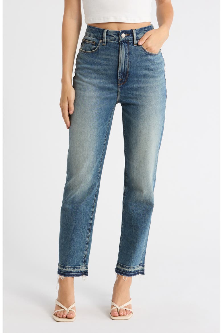 Good Boy High Waist Straight Leg Jeans, Main, color, INDIGO867