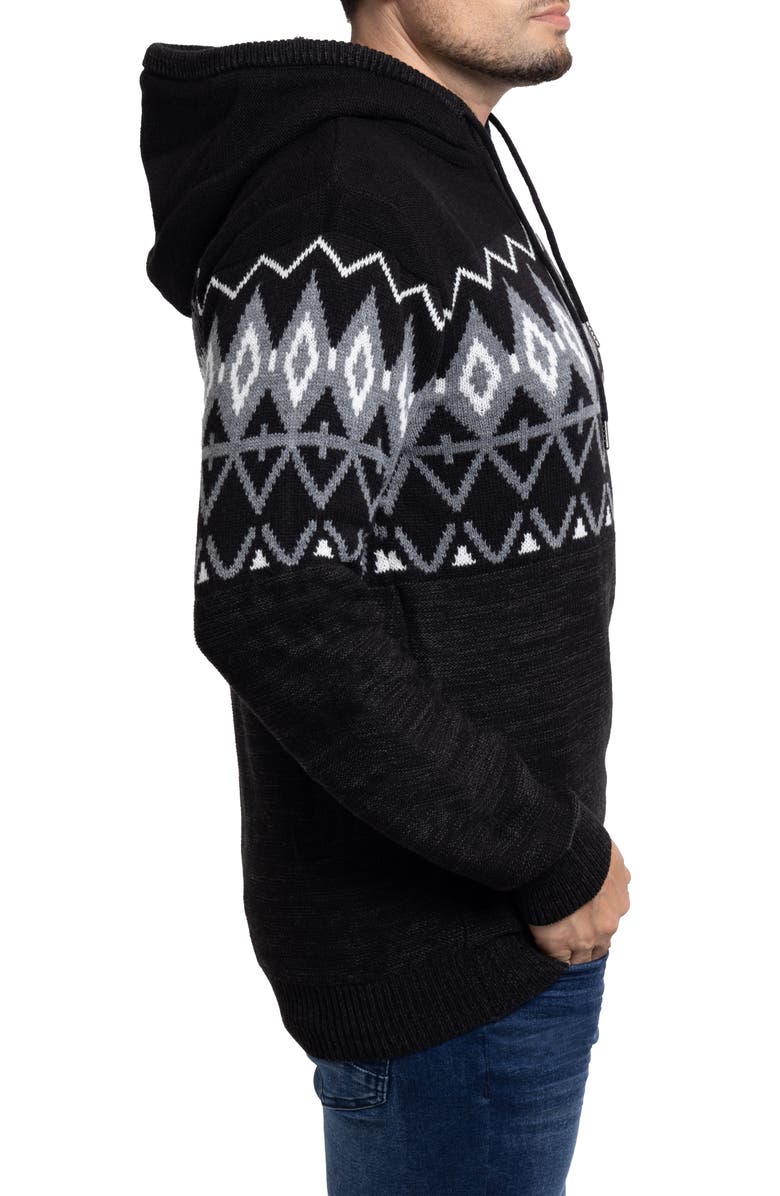 XRAY Colorblocked Pattern Hoodie, Alternate, color, White