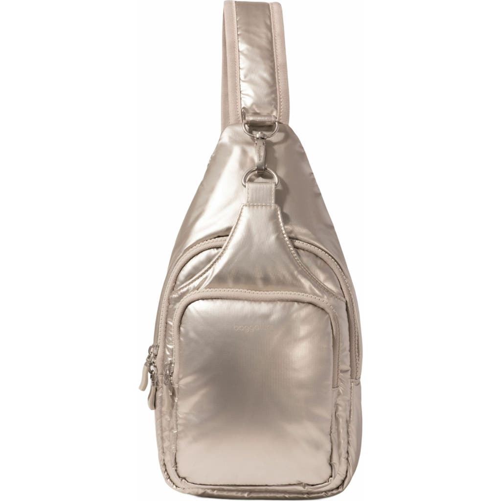Baggallini Central Park Sling Bag In Gold