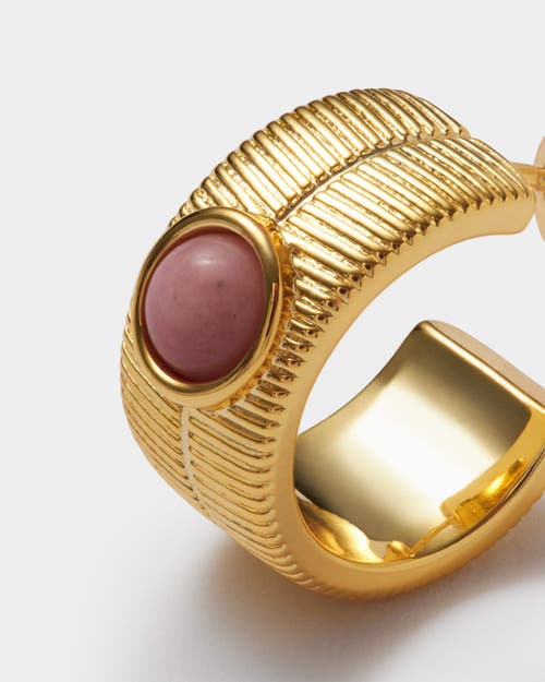 Katie Loxton 'october' Waterproof Gold Birthstone Hoop Earrings In Gold