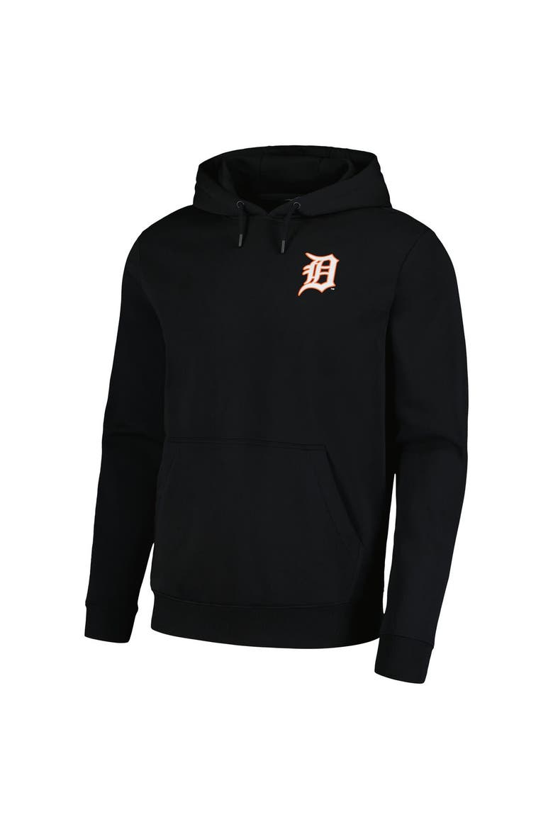 Men's Levelwear Black Detroit Tigers Podium Vintage Pullover Hoodie, Alternate, color, Black