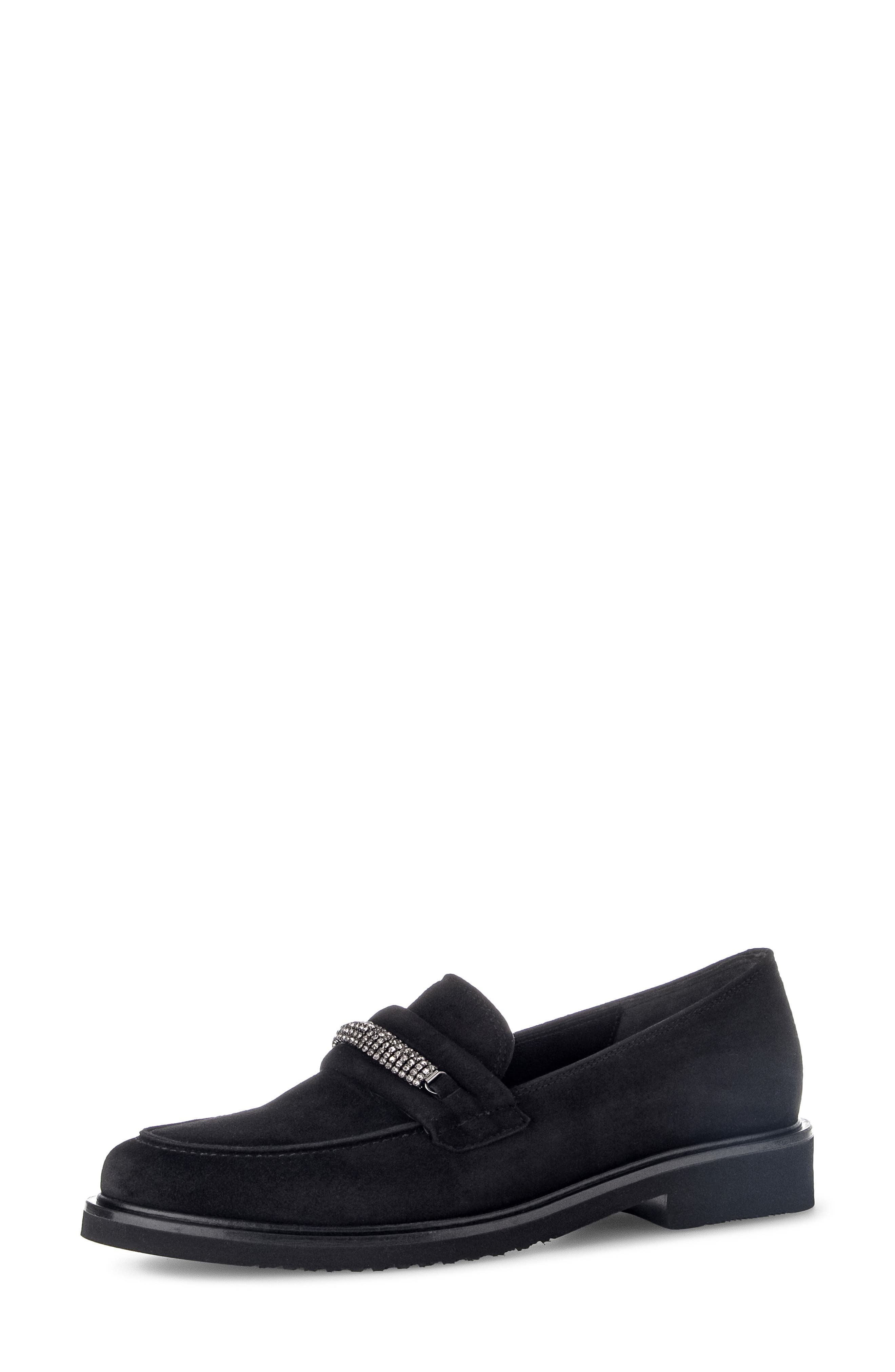 Gabor Gem Bit Loafer, Main, color, Black